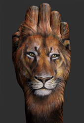 Lion Hand Painting | Guido Daniele