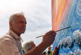 Mural di Cettina e Piero Chessa