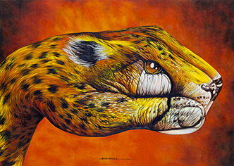 Oil Painting on Canvas - Cheetah