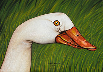 Oil Painting on Canvas - Swan