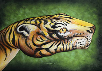 Oil Painting on Canvas - Tiger