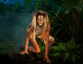 Bodypainting Amica ragazza Tigre nella giungla - 2012