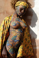 cubanas pintadas body painting