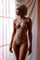 cubanas pintadas body painting