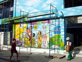 Murales eseguito per l' asilo Los Camillitos